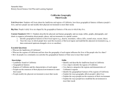 California Geography Third Grade
