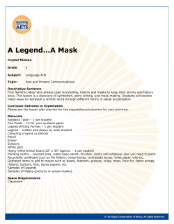 A Legend&hellip;A Mask