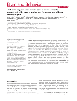 Airborne copper exposure in school environments associated with