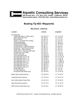 Boating Tip #23: Waypoints - Aquatic Consulting Services