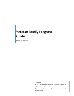 Veteran Family Program Guide