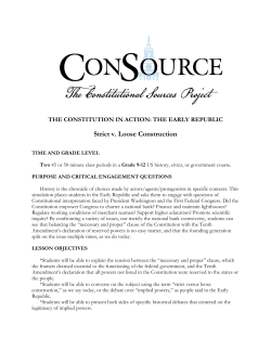 Strict v. Loose Construction