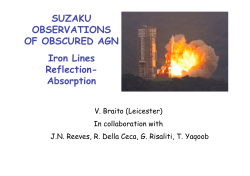 SUZAKU OBSERVATIONS OF OBSCURED AGN Iron Lines