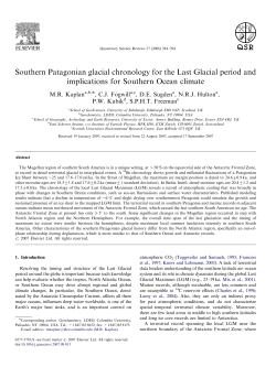 Southern Patagonian glacial chronology for the Last Glacial period