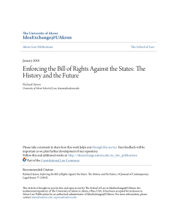 Enforcing the Bill of Rights Against the States