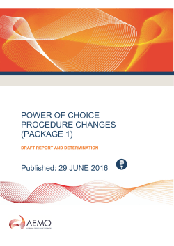 Notice of Second Stage Consultation Draft Report and