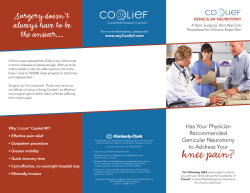 knee pain? - Halyard Health