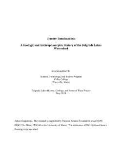 Watershed History - Belgrade Lakes Association
