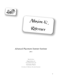Allusion and Reference