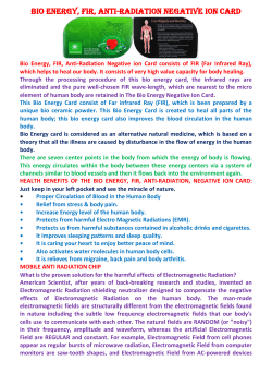 bio energy, fir, anti-radiation negative ion card