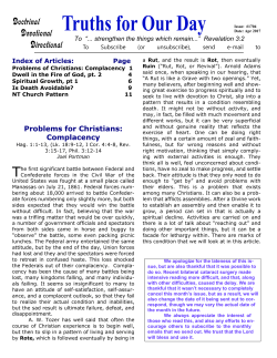 March 2017 - Truths for Our Day