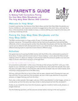 Pairing the Holy Moly Bible Storybooks with The Holy