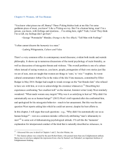 Chapter 5: Women, All Too Human