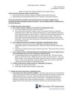 Handout - Avery Point