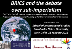 BRICS and the debate over sub