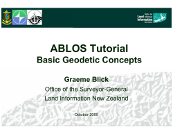 Basic Geodetic Concepts