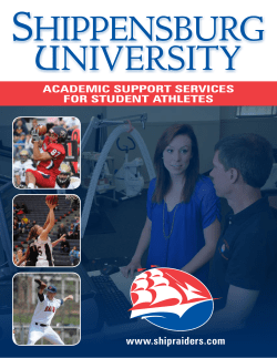 Academic Support Services for Student Athletes