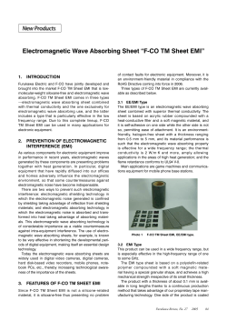 Electromagnetic Wave Absorbing Sheet &ldquo;F