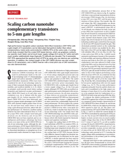Scaling carbon nanotube complementary transistors to 5