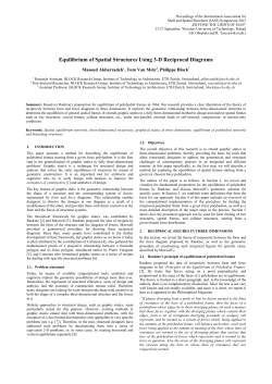 Equilibrium of Spatial Structures Using 3