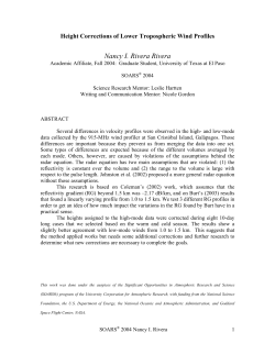 Height Corrections of Lower Tropospheric Wind Profiles