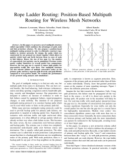 Rope Ladder Routing: Position-Based Multipath