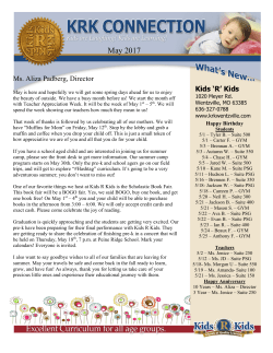 May 2017 - Kids R Kids Wentzville