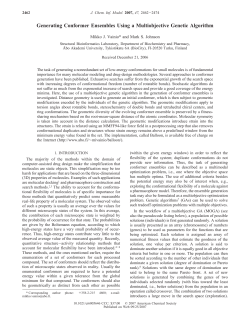 Generating Conformer Ensembles Using a Multiobjective Genetic