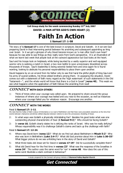 Faith In Action - Diamond Valley Baptist Church