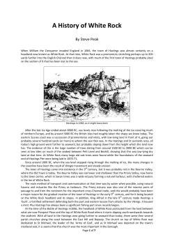 A History of White Rock - The Hastings Chronicle