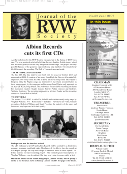 RVW June 07: RVW March 07 - The Ralph Vaughan Williams Society