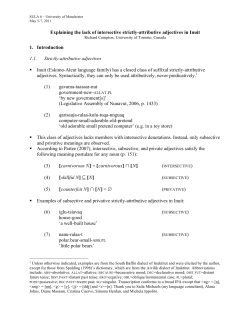 sula handout - University of Toronto