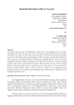 The Journal for English Language and Literary Studies January