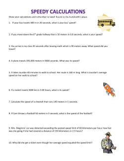 Speedy Calculations HW 2/27