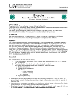 Bicycle - University of Arkansas Division of Agriculture