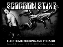 electronic booking and press kit