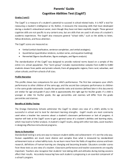 Parents` Guide Cognitive Abilities Test (CogAT)