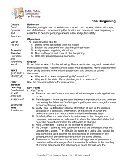Plea Bargaining