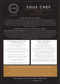 Sous Chef_Uddingston