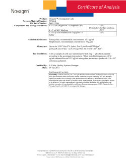 Product: Origami&trade; 2 Competent Cells Novagen Material Number
