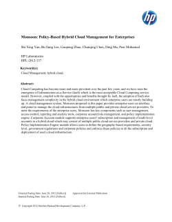 Monsoon: Policy-Based Hybrid Cloud Management for