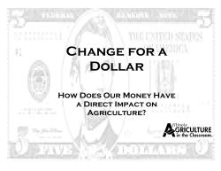 Change for a Dollar - Illinois Ag in the Classroom