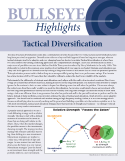 Tactical Diversification