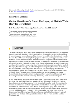 The Legacy of Matilda White