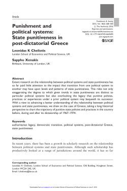 Punishment and political systems: State