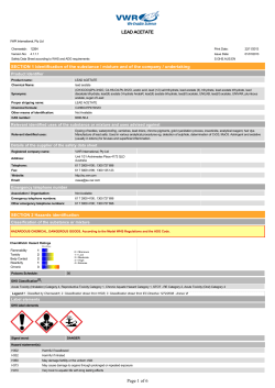 LEAD ACETATE Page 1 of 6