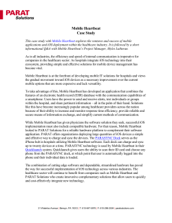 Mobile Heartbeat - Parat Solutions