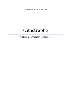 Catastrophe - Philip Morant School and College