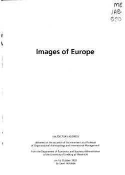 Images of Europe - Maastricht University Research Portal