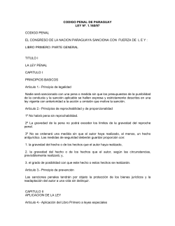 C&oacute;digo Penal de Paraguay